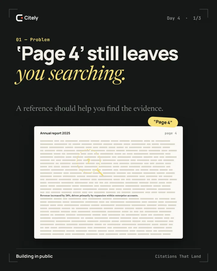 A source label is not the whole story. — original Citely Day 4 Problem poster